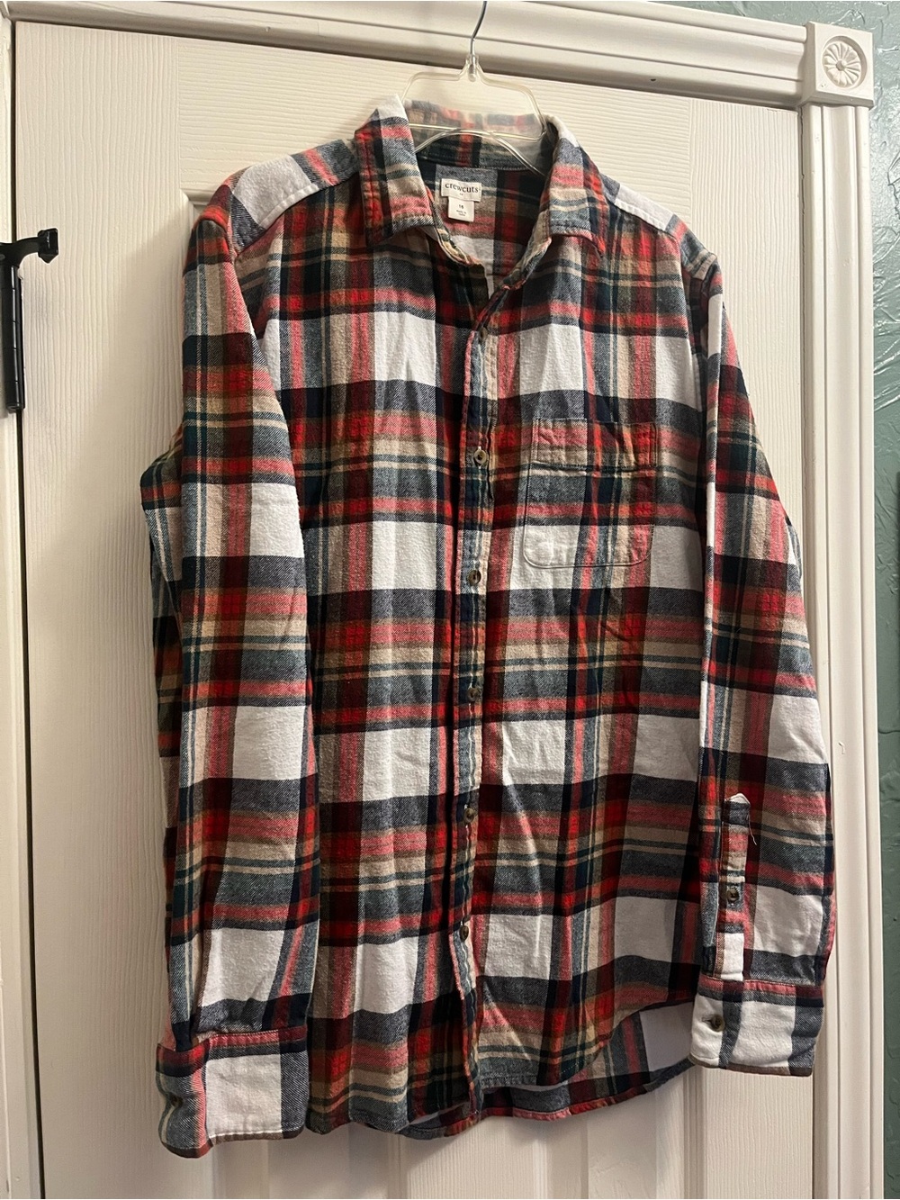 Crewcuts Red and Black Plaid Button-Down Shirt